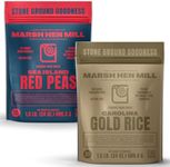 Marsh Hen Mill Variety Pack of 2, Sea Island Red Peas & Carolina Gold Rice, Premium Heirloom Southern Legumes & Long Grain, Non-GMO High Fiber, Perfect for Recipes and Hoppin' John, 24 oz Each