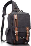 KAUKKO Canvas Messenger Bag Cross B