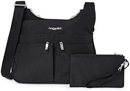 Baggallini womens Over Crossbody Black/Sand Cross Body Handbag, Black/Sand, One Size US