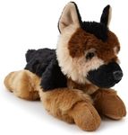 Zappi Co German Shepherd Plush Dog (28 cm) - Faithful, Cuddly Dog, Environmentally Friendly, Perfect for Playful Children, 100% Recycled Material