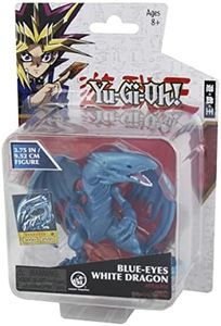 Super Impulse Yu-Gi-Oh Figuras articuladas Altamente detalladas de 3.75 Pulgadas. con Exclusiva Tarjeta Adhesiva de Micro Anime. Micro Figura de dragón Blanco de Ojos Azules.