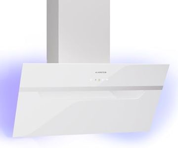 Klarstein BigBite 60 - Cappa da Cucina, 60cm, Cappa Aspirante, 305 m³/ora in Ricircolo, Efficienza Energetica A++, Controllo WiFi & Touch, Cappa con LED, Filtri a Carboni Attivi, Nero