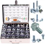 Epi-Torque; The Epic Torque #Doityourself Zinc Plated Hex Head Flange Bolts Dia M6 M8 M10 M12 Assorted Lengths 16MM-50MM Pack of 441 Pcs Assortment