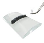 Curved Tile Large Volume Eyelash Extension Stand Glass Glue Pallet