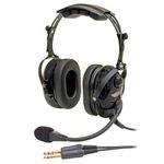 ASA AirClassics HS-1A Pilot Headset Durability - 23 dB Noise Reduction - Noise-Canceling Mic - Stereo/Mono - Gold-Plated Plugs Essential Aviation Headset - General Aviation Headsets for Pilots