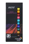 Brustro Artists Gouache Colour Paint Set of 12 Colours X 12ML Tubes.