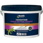 Bostik Cementone Rapid Setting Cement, Sets in 20 Minutes, Ideal for Emergency Filling and Patching Repairs, Waterproof, For Interior & Exterior Use, Colour: Grey, 5kg