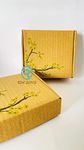 RDKSON'S Printed Yellow Floral Design Corrugated Box for Chocolate Gifting/Storage Box/Small Gifting/Party Gift box/Jewelry Packaging/Return Gifting Packaging/Crafts Packaging (Pack of 10)