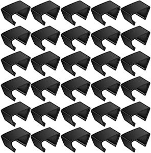 Blulu 30 Pieces Patio Furniture Clips Outdoor Furniture Sofa Clips 2.4 D x 1.4 W x 1.22 H Rattan Clamps Wicker Chair Fasteners, Connect The Sectional or Module Couch Patio Furniture