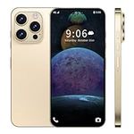I14 Pro Max Unlocked Android Phone Smartphone 8-core 8GB+256GB cell phone 13MP+50MP Pixels 6000mAh Battery for Extended Standby 6.7-inch HD Screen mobile phone 4G Dual SIM Card Capability (Gold)