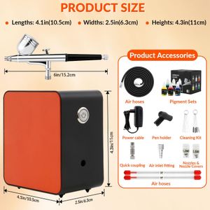 Mini Airbrush Kit with Compressor – Portable Airbrush Set