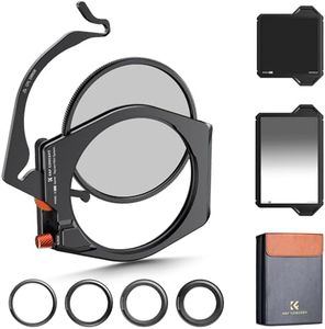 K&F Concept X PRO Square Filters Holder System Kit (Filter Holder + 95mm Circular Polarizer + Square GND8 Filter + ND1000 + 4 Filter Adapter Rings) for Camera Lens