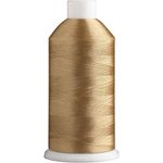 Super B Polyester Embroidery Thread, 40wt Large Spool 5000m, Embroidery Thread for Commercial & Domestic Machine,175 Popular Colors Machine Embroidery Thread, 100% Polyester Thread-Haystack Beige 1552