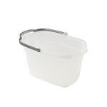 Casabella 4 Gallon Rectangular Bucket, Clear