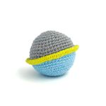 Pets and People Co. Space Time Sphere - Handmade Crochet Ball Toy for Medium, Large Dogs - Non Squeaky - Safe & Non Toxic