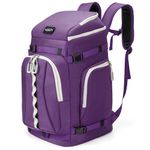 Lunidry Ski Boot Bag, 65L Waterproof Ski Bag & Snowboard Boot Bag, Travel Backpack for Skis Snowboard Helmet Goggles & Accessories