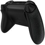 eXtremeRate Controller Grip Cover for Xbox Core, Textured Black Non-Slip Improvement Back Panels Accessories, Replacement Side Rails Shell for Xbox Series X & S Controller [Controller Excluded]