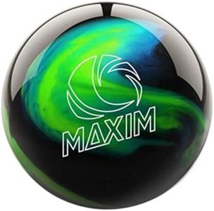 Ebonite Maxim PRE-DRILLED Bowling Ball- Northern Lights 15lbs, Green/Blue/Black