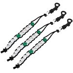 Luckycivia 3 Pack Golf Beads Count Stroke Score Counter Golf Stroke Score Count Keeper Putting Score Counter for Referee, Caddy, Golfer