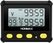HONMAX 8200 Interval Timer and Stopwatch, Backlight, USB-C Charged, Clock