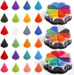 DEAYOU 24 Colors Petal Craft Ink Pa