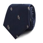 Cat Kitten Tie for Men | Animal Neckties | Work Ties for Him | Birthday Gift for Guys (Grey Cat)