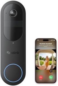 REOLINK Battery Video Doorbell (2nd Gen) 2K Wireless Camera, 2.4/5GHz WiFi