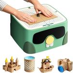 BEAVERBOT Kids Cardboard Cutter Tool - Safe DIY Construction Kit for Children Ages 3+, Educational STEM Craft Toy for Boys & Girls, Creative Art and Building Project Set, Green