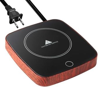 Defashun Coffee Mug Warmer Waterproof Smart Cup Warmer with 3 Temperature Setting for Warming & Heating Coffee, Beverage, Milk, Tea and Hot Chocolate (Black Walnut)