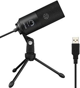 FIFINE USB Microphone, Metal Condenser Recording Microphone for Laptop MAC or Windows Cardioid Studio Recording Vocals, Voice Overs,Streaming Broadcast and YouTube Videos-K669B