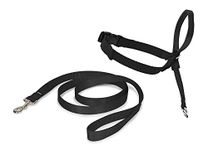 Petsafe Easy Walk Headcollar – No-Pull Dog Collar – Includes Leash – Perfect for Leash & Harness Training – Stops Pets from Pulling and Choking on Walks – Large, Black (EW-HC-L-BK-17)