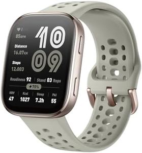 Amazfit Bip 6 Smart Watch 46mm, 14 Day Battery, 1.97" AMOLED Display, GPS & Free Maps, AI, Bluetooth Call & Text, Health, Fitness & Sleep Tracker, 140+ Workout Modes, 5 ATM Water-Resistance, Stone