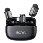 BOYA Mini Wireless Mic for YouTube, Video Recording and Vlogging with MFi Certified Lightning Interface, Noise Cancellation, HI-FI Sound and AI Powered Voice Changer