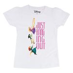 Disney Princess White Character Print Girls T-Shirt -DPSGCT026.1