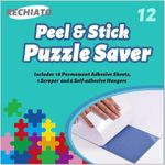 Preserve 2 X 1000 Puzzle Glue Sheets, 12 Peel and Stick Puzzle Saver, Work Better With Puzzle Frame, Clear Sticker Sheets to Preserve Your Puzzle, No Stress & No Mess