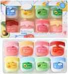 Lip balm Set, 8 Packs Lip Balm Multipack,Original, Honey, Avocado, Rose, Sakura, Peach, Lemon & Strawberry,Reduce Lip Lines&Wrinkle Day&Night Lip Care Gift For Girls Women