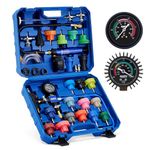 Orion Motor Tech Coolant Pressure Tester Kit, 31pc Master Coolant Vacuum Refill Kit with 23 Radiator Adapters, Radiator Cooling System Pressure Tester Kit with Vacuum Pump Vacuum Purge & Refill Tool