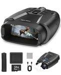 Vtiisamao Night Vision Goggles for Adults, 3.99" HD Screen & 10000mAh Rechargeable, 4K Night Vision Binoculars with 64GB Card for Hunting Camping Surveillance