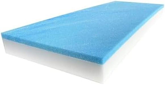FoamRush 3" x 24" x 72" Cool Gel Memory Foam Bench Cushion Replacement Medium Firm (Upholstery Foam, Seat Replacement, Upholstery Sheet, Foam Rubber Padding, Couch, Sofa Cushion, Mattress)Made in USA