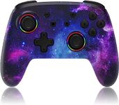 NexiGo Wireless Controller for Switch/Switch Lite/OLED, Bluetooth Controllers for Nintendo Switch with Vibration, Motion, Turbo and LED Light (Cosmic Nebula)