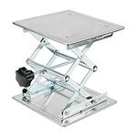 ZEONHAK 200 x 200mm Lab Scissors Lift, 8 x 8 Inch Lab Jack Stand, Scissor Lift Platform Lift Height Range from 85mm to 280mm, 1.5KG