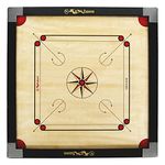KOXTONS - Carrom Board Full Size Cut Pocket with 2" Border (Super) with STRICKER & Accessories