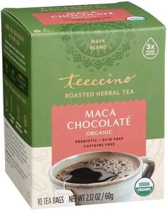 Teeccino Chocolate Herbal Coffee, 10 Teabags