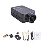 RunCam 2 Camera 1080P60fps Ultra HD Mini WiFi Sports Action Video Camera, Outdoor Sport Shooting Video Camera Recorder, Replaceable Battery, WiFi APP Setting (Black)