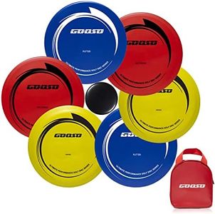 Disc Golf Set - Driver, Mid-Range and Putter Discs with Disc Golf Bag for Outdoor and Backyard, Comfortable Plastic, 6 Pack