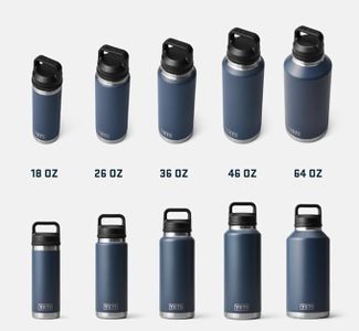 YETI Rambler 26 oz Stainless Steel Bottle – Vacuum Insulated, Black, Chug Cap