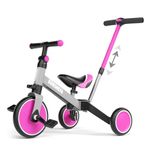 KORIMEFA 4 in 1 Toddler Balance Bike Kids Trike for 1 2 Year Old Boys Girls Trike with Parent Handle Kids Bike with Adjustable Seat and Detachable Pedal