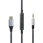 ABLET USB C to 2.5mm Audio Cable Compatible with Bose 700, QC35 QC35ii QC45 Headphone, Remote Volume Mic Compatible with iPhone 15/iPad Compatible with Samsung for Oneplus Android Phone