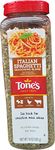 Tones Italian Spaghetti Seasoning Blend 397g Catering Size Tub