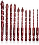 FEWELL Masonry Drill Bits 10 Pcs, C